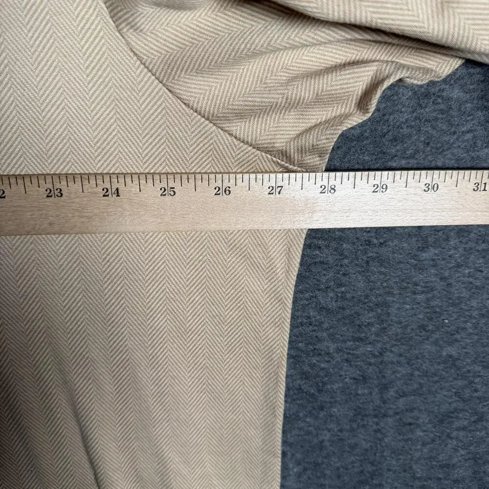 Polo Golf Ralph Lauren Polo Shirt Mens 2XL Beige Chevron Cotton Short Sleeve